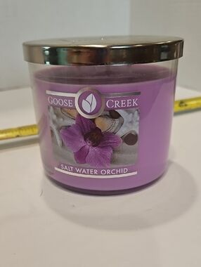 Goose Creek Salt Water Orchid Scented Candle - Purple Jar